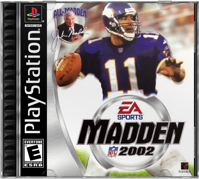 Madden NFL 2002 PS1 Sony Playstation 1 Used Video Game