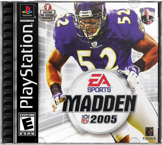 Madden NFL 2005 PS1 Sony Playstation 1 Used Video Game