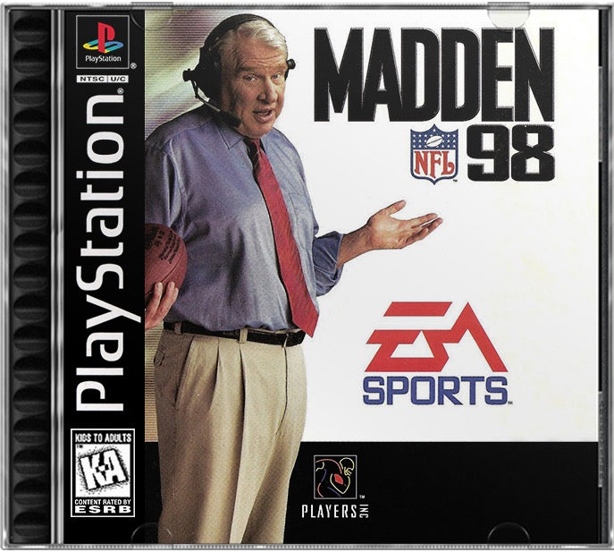 Madden NFL 98 PS1 Sony Playstation 1 Used Video Game