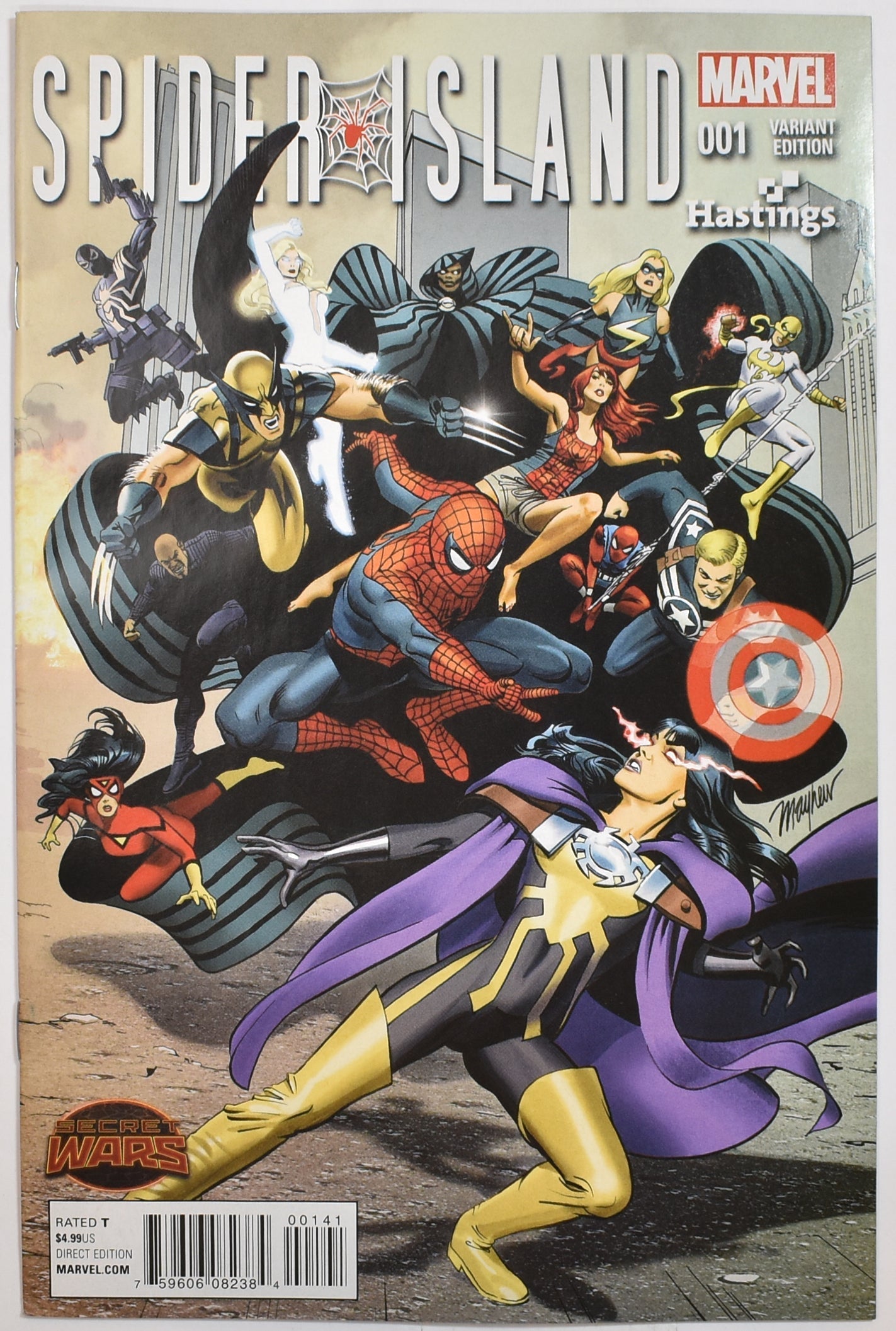 Spider Island 001 Variant Edition Hastings Marvel Comics