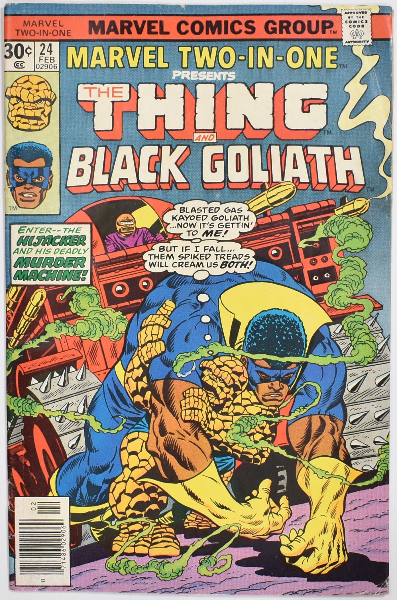 The Thing and Black Goliath No. 24 Marvel Two in One Comic