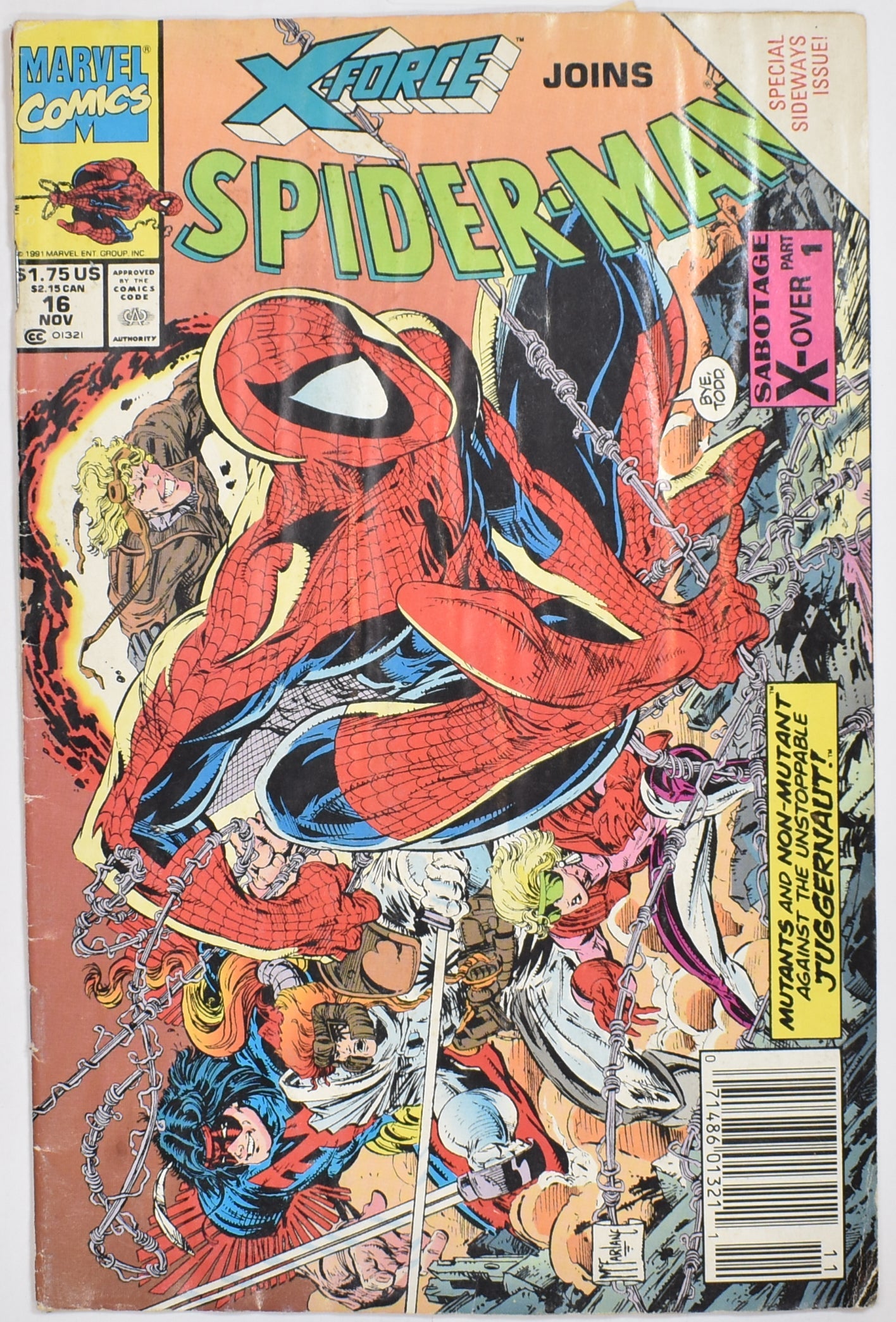 Spider Man X Force 16 Nov Marvel Comics Comic Book