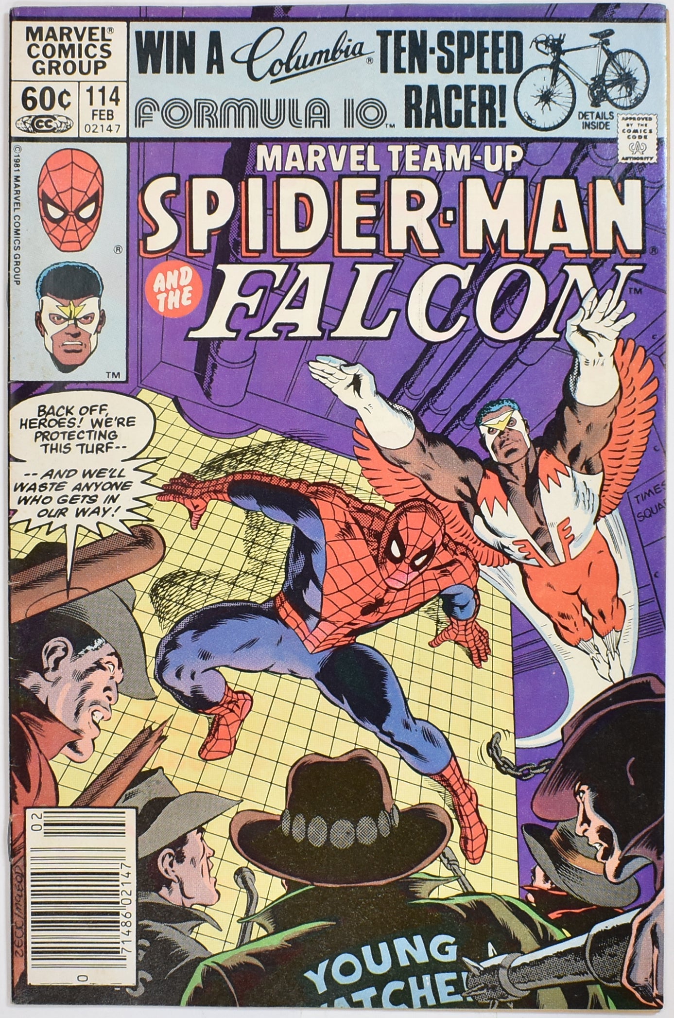 Spider Man Falcon Marvel Team Up 114 Feb Comic Book