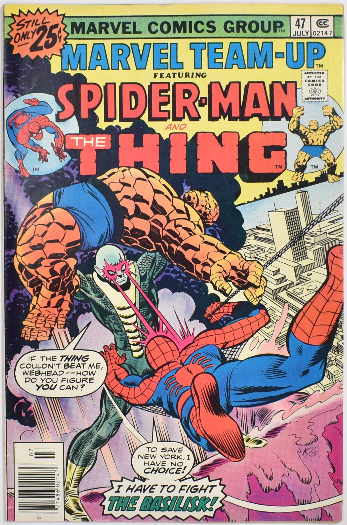 Marvel Team Up Spider Man and The Thing 47 Comic Book