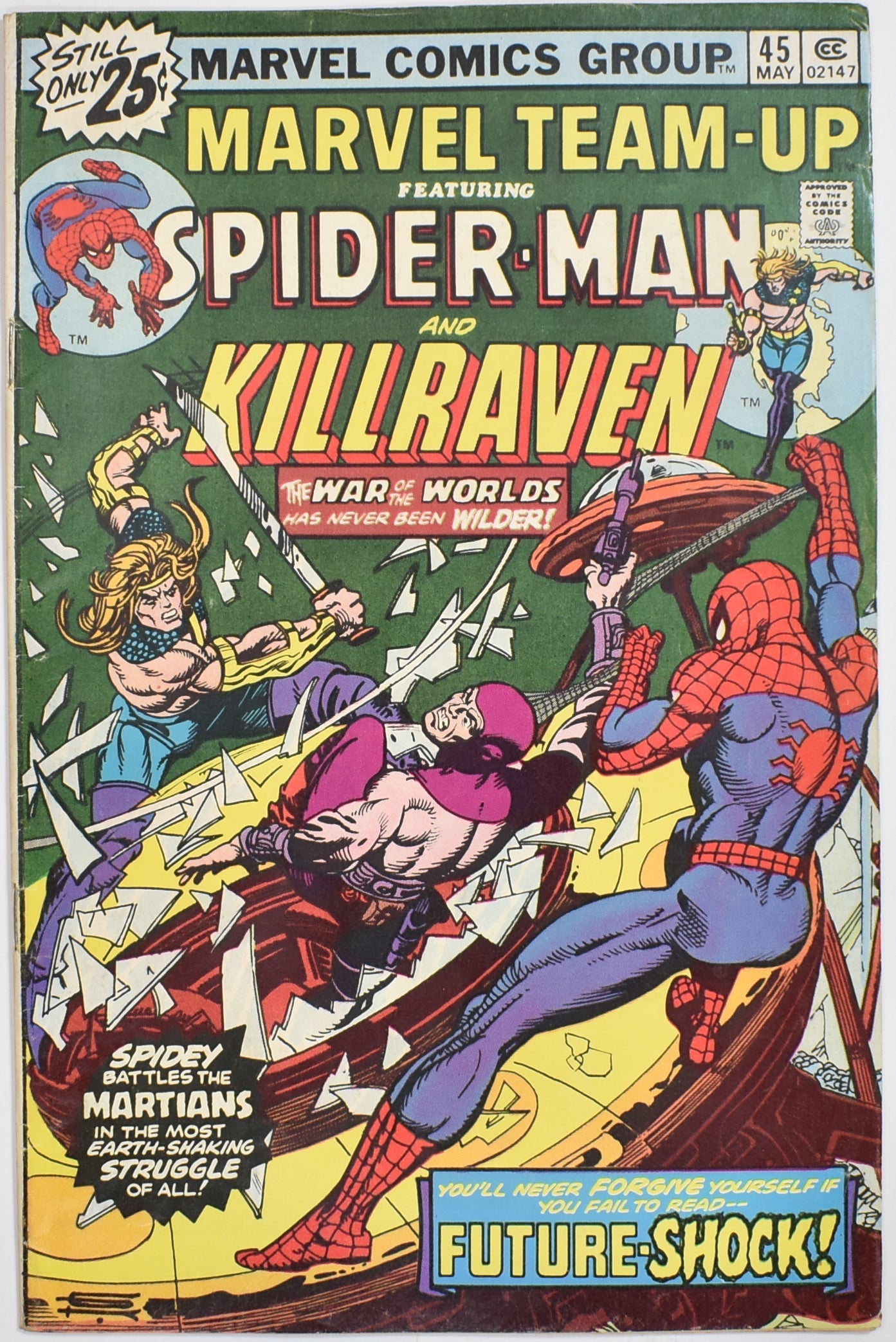 Spider Man Kill Raven Marvel Team Up 45 May Comic Book