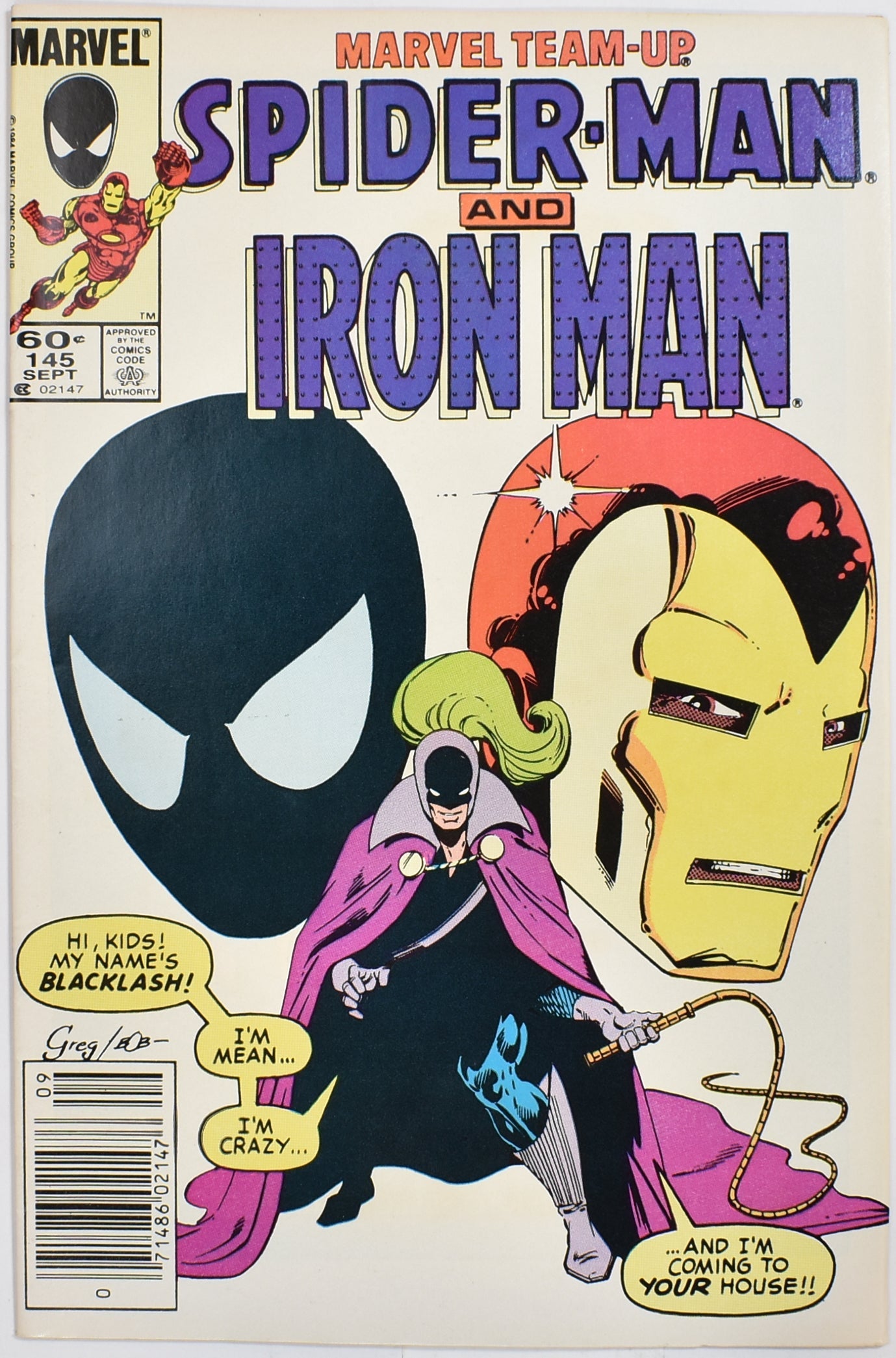 Spider Man and Iron Man 145 Sept Marvel Team Up Comic Book