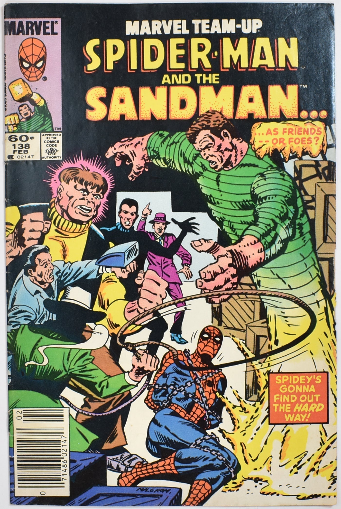 Marvel Team Up Spider Man And the Sandman 138 Marvel 1984