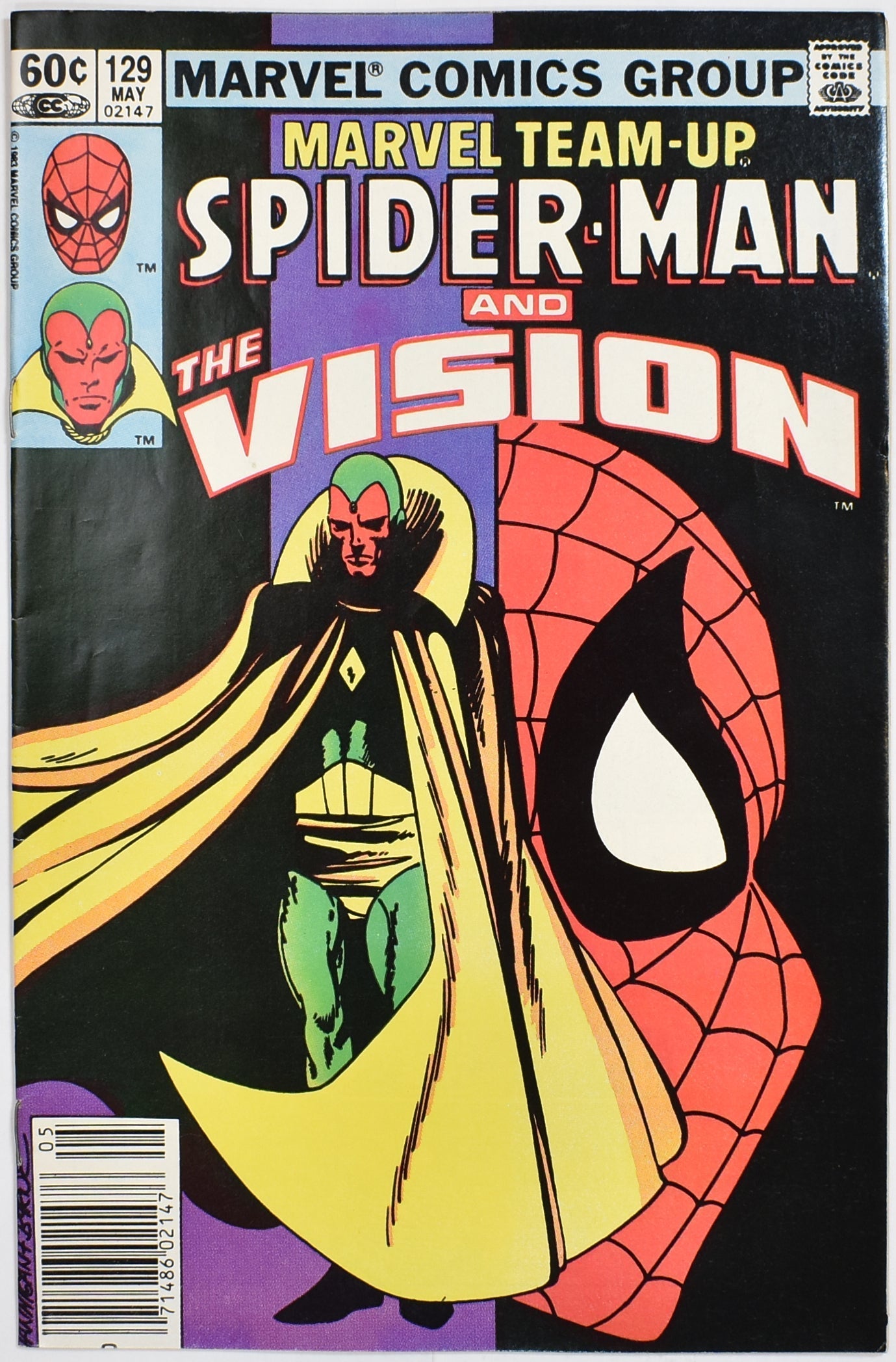 Marvel Team Up Spider Man And the Vision 129 Marvel Comic Books
