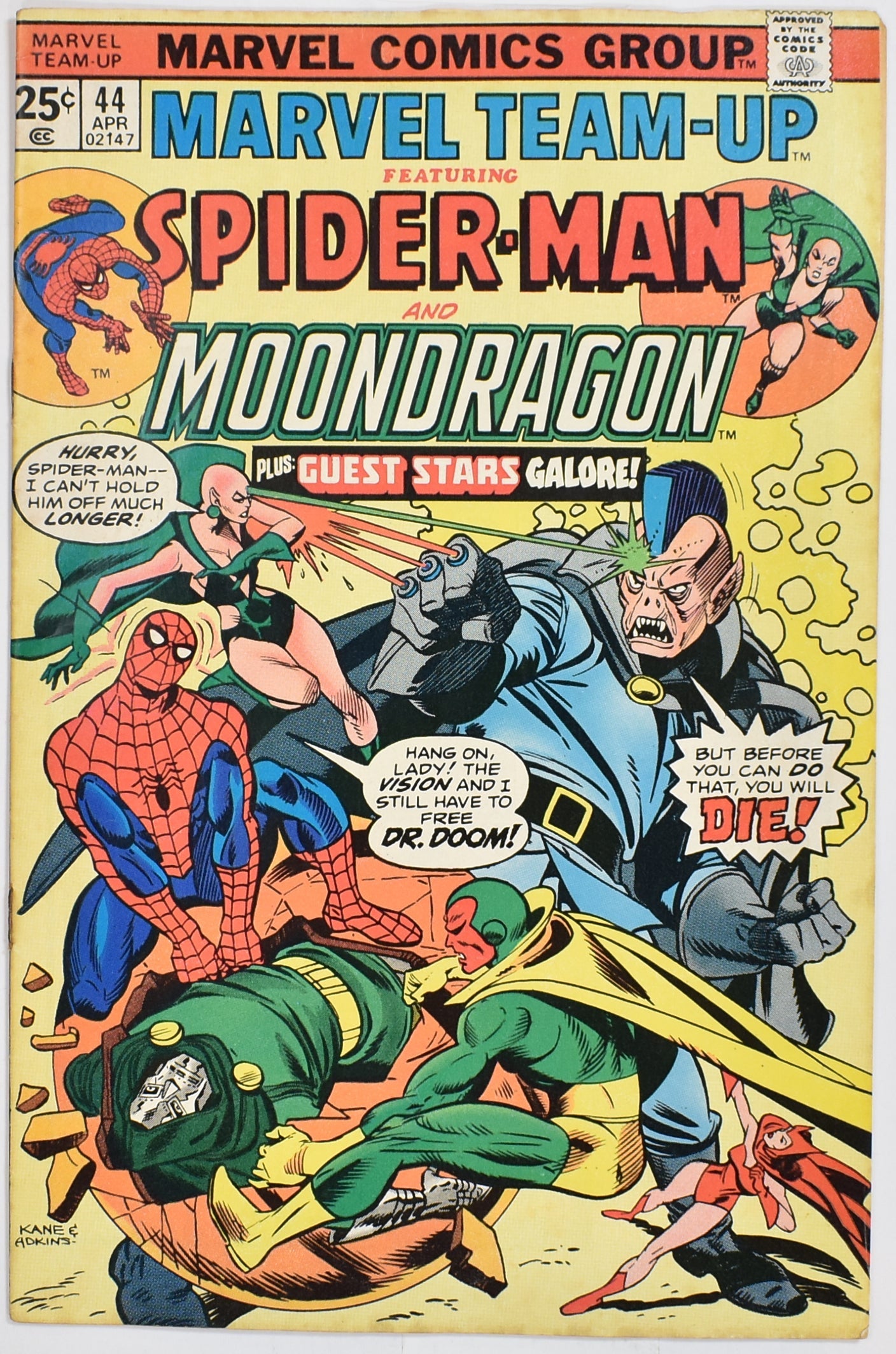 Spider Man and Moon Dragon 44 Marvel Team Up Comic