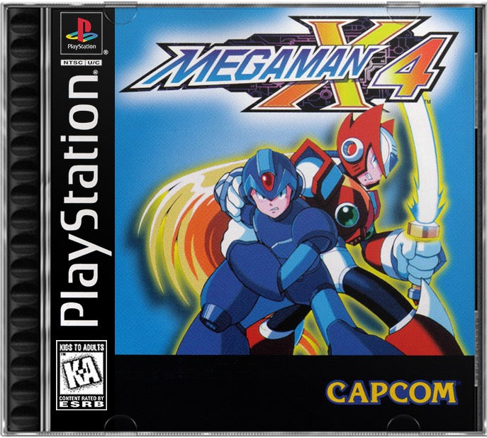 Mega Man X4 PS1 Sony Playstation 1 Used Video Game