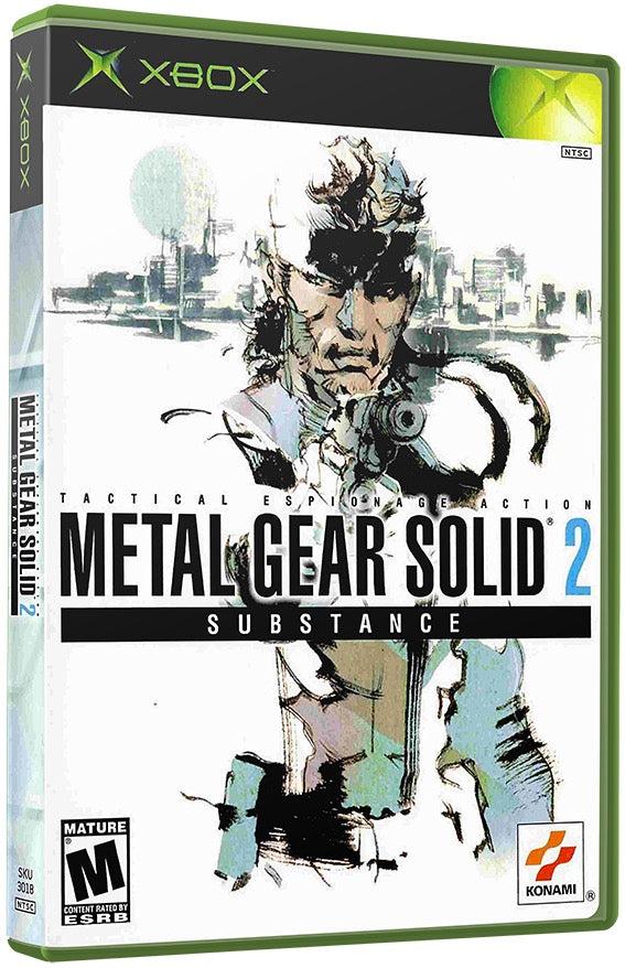 Metal Gear Solid 2 - Substance Used Microsoft XBOX Original Video Game