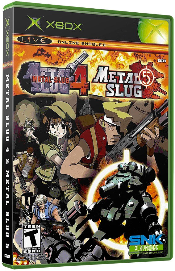 Metal Slug 4 and 5 Used (Disc 2) Microsoft XBOX Original Video Game
