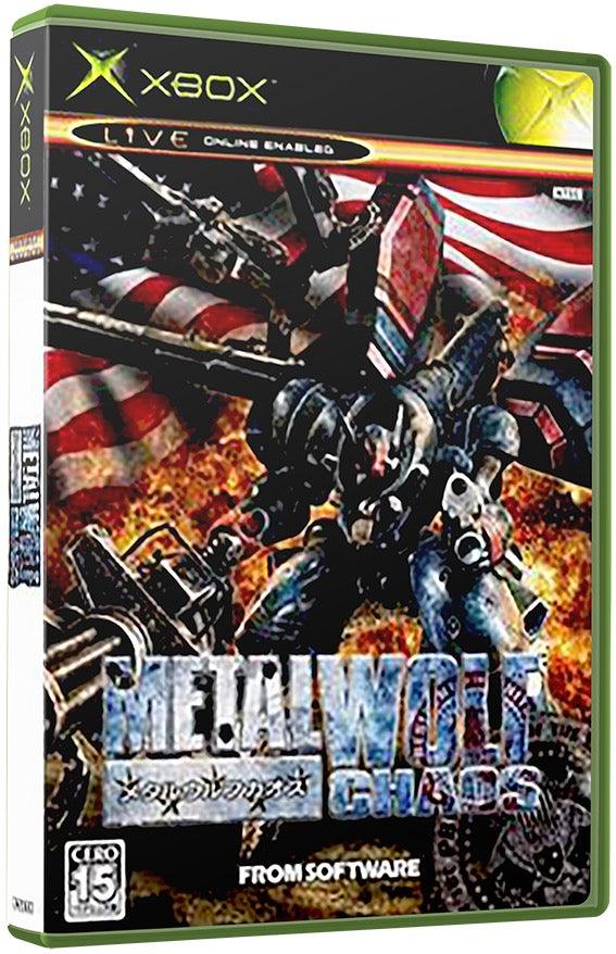 Metal Wolf Chaos (Japan) Microsoft XBOX Original Video Game