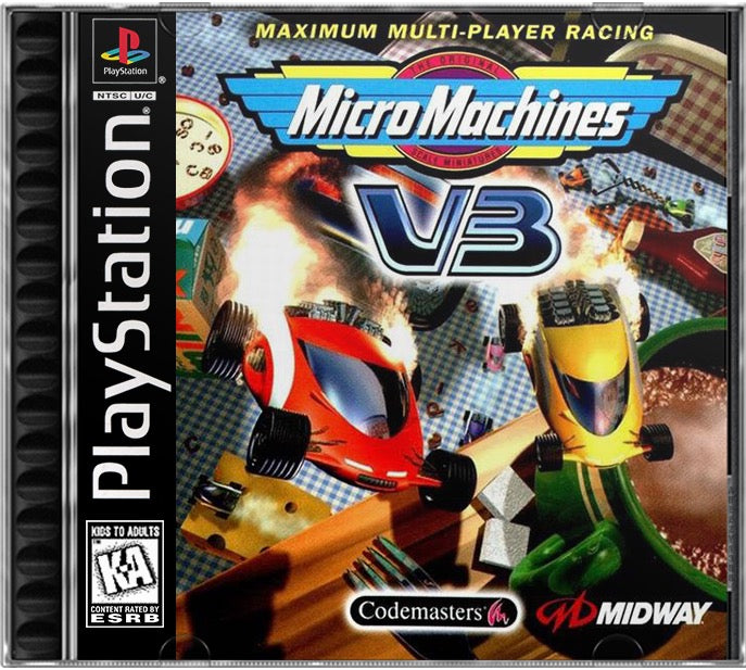 Micro Machines V3 PS1 Sony Playstation 1 Used Video Game