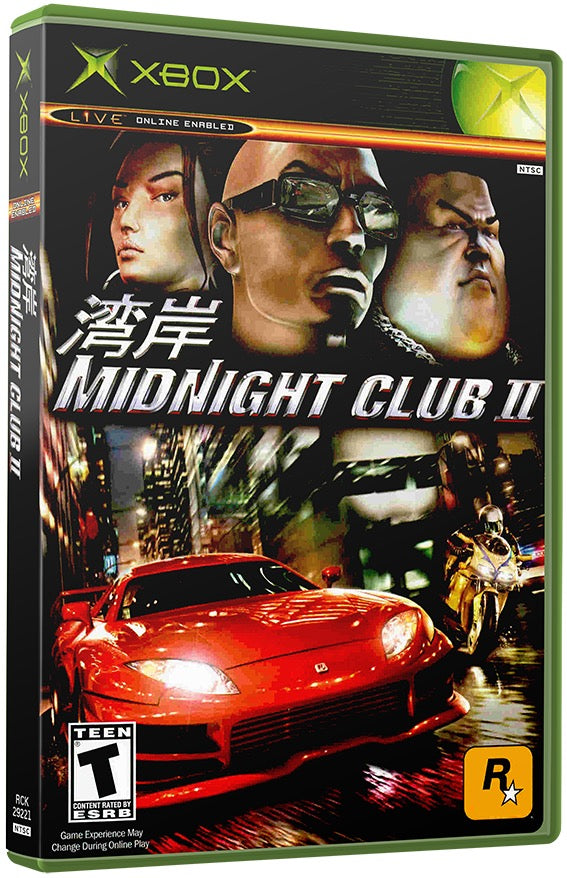 Midnight Club II Used Microsoft XBOX Original Video Game