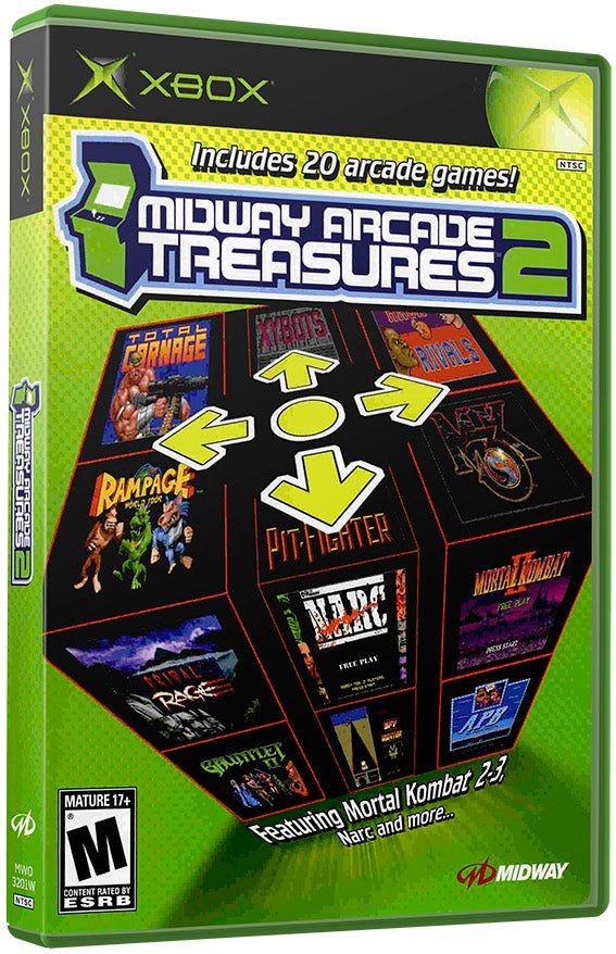 Midway Arcade Treasures 2 Used Microsoft XBOX Original Video Game