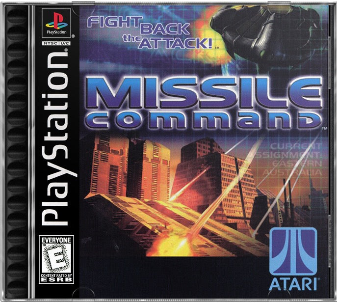 Missile Command PS1 Sony Playstation 1 Used Video Game