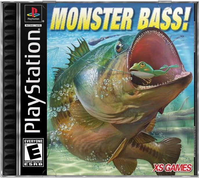Monster Bass PS1 Sony Playstation 1 Used Video Game
