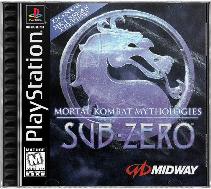 Mortal Kombat Mythologies - Sub-Zero PS1 Sony Playstation 1 Used Video Game