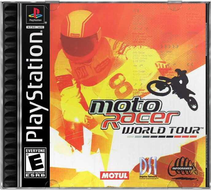 Moto Racer World Tour PS1 Sony Playstation 1 Used Video Game