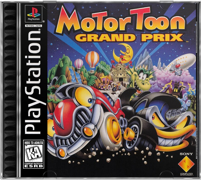 Motor Toon Grand Prix PS1 Sony Playstation 1 Used Video Game