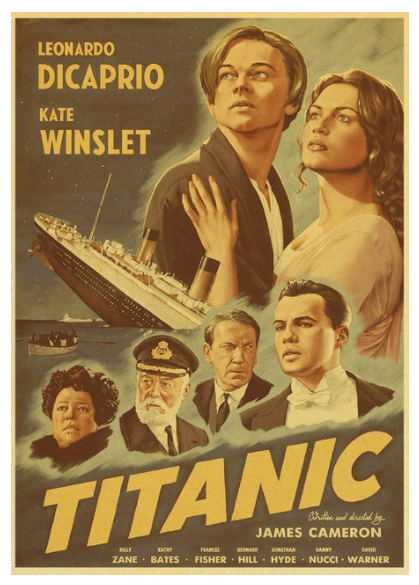 Movie film poster print 16 x 14in -165