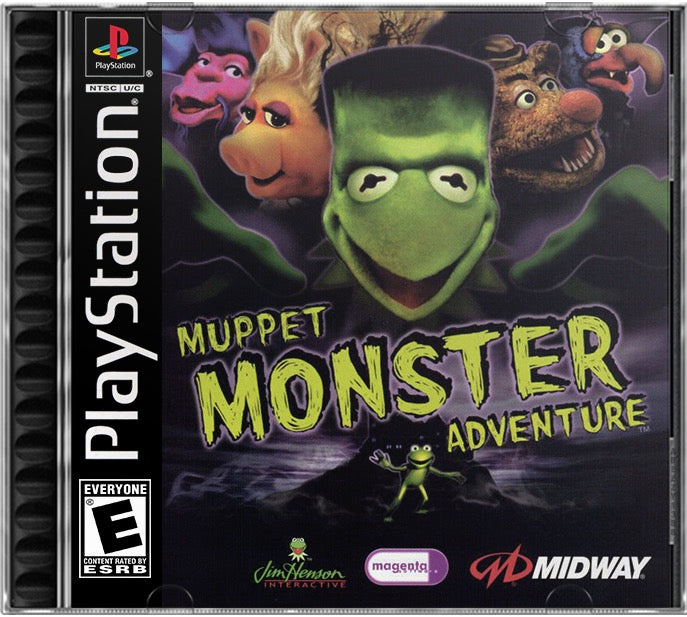 Muppet Monster Adventure PS1 Sony Playstation 1 Used Video Game