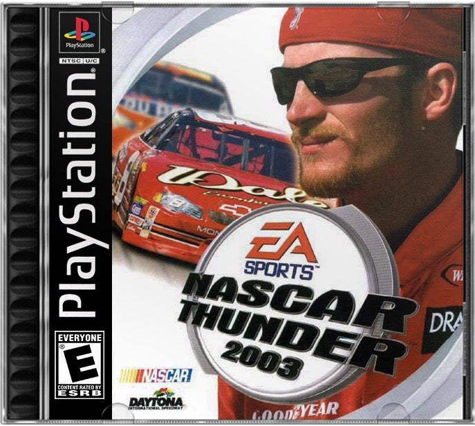 NASCAR Thunder 2003 PS1 Sony Playstation 1 Used Video Game