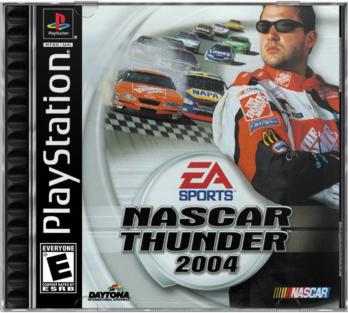 NASCAR Thunder 2004 PS1 Sony Playstation 1 Used Video Game