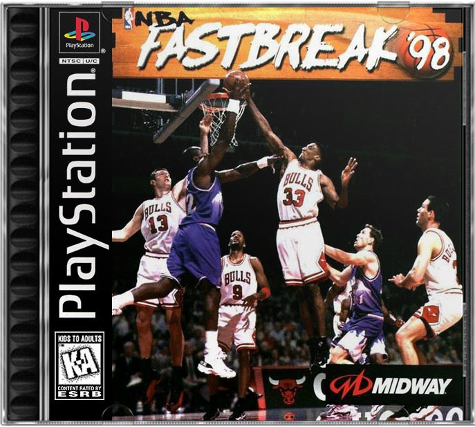 NBA Fastbreak '98 PS1 Sony Playstation 1 Used Video Game
