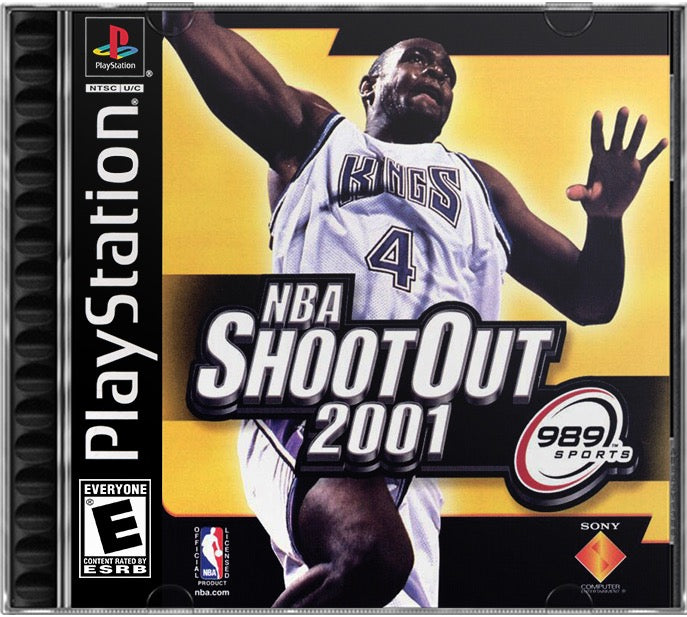 NBA ShootOut 2001 PS1 Sony Playstation 1 Used Video Game