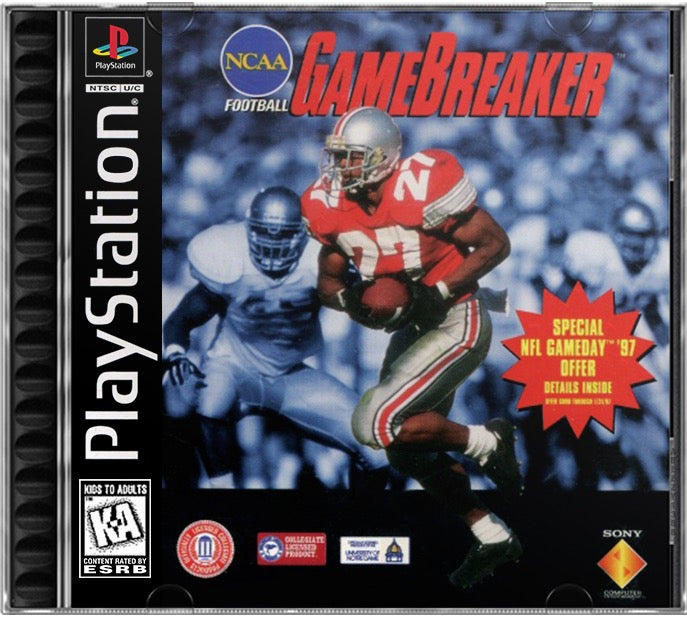 NCAA Football GameBreaker PS1 Sony Playstation 1 Used Video Game