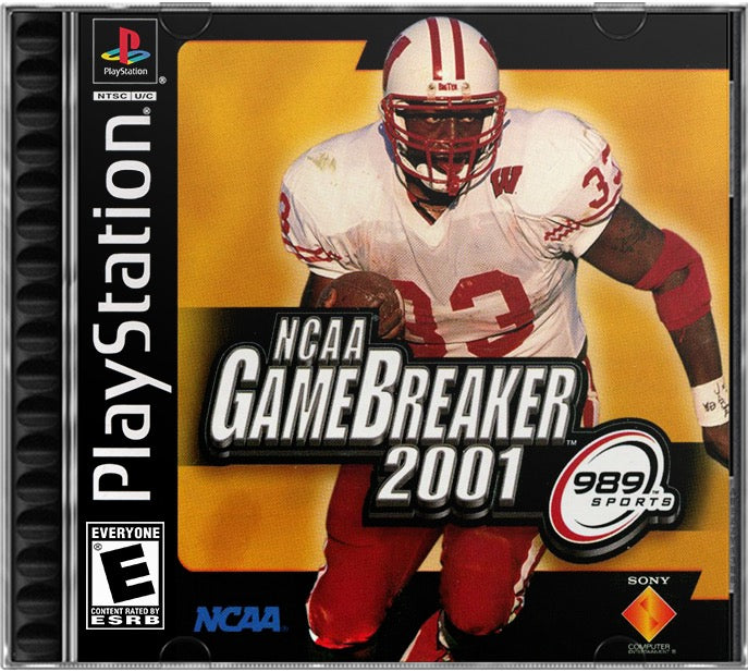 NCAA GameBreaker 2001 PS1 Sony Playstation 1 Used Video Game
