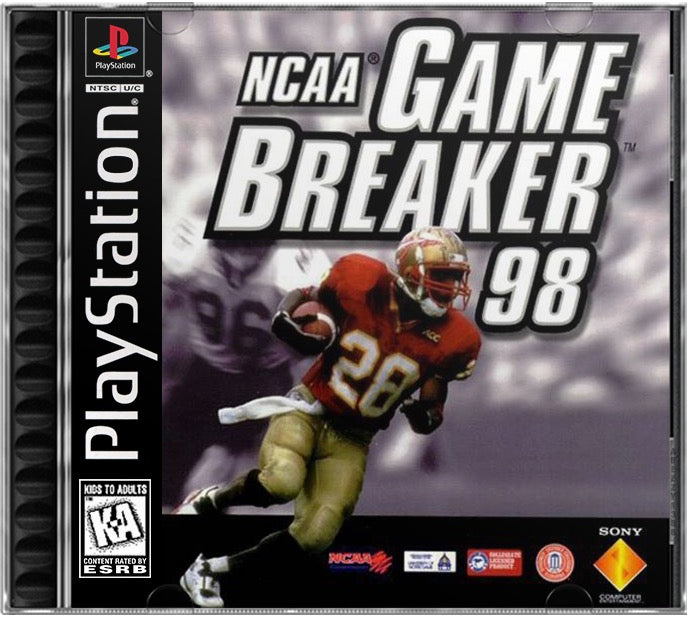 NCAA GameBreaker 98 PS1 Sony Playstation 1 Used Video Game