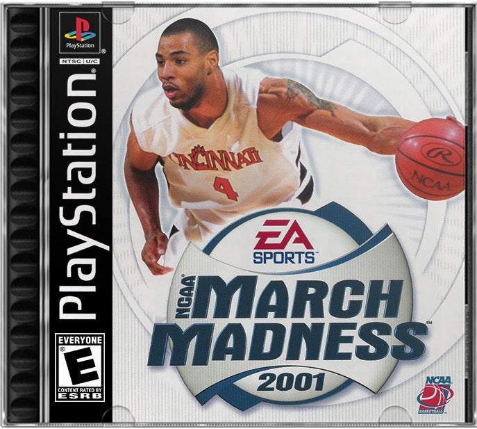 NCAA March Madness 2001 PS1 Sony Playstation 1 Used Video Game