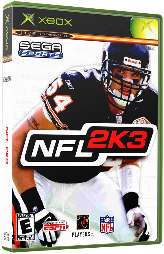 NFL 2K3 Used Microsoft XBOX Original Video Game