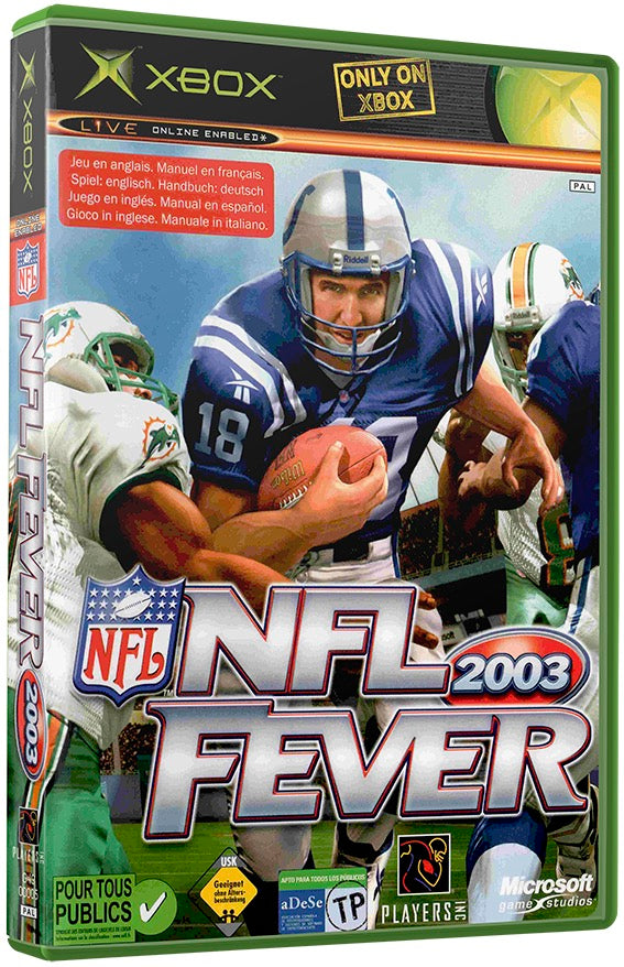 NFL Fever 2003 Used Microsoft XBOX Original Video Game