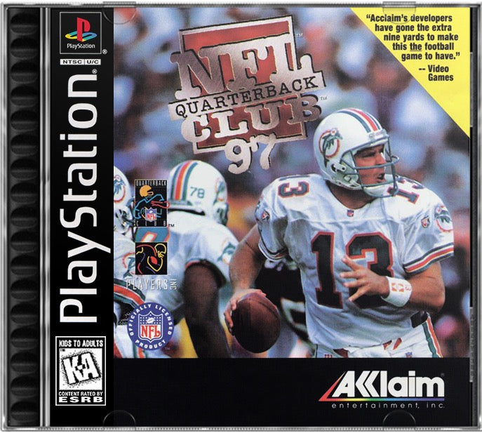 NFL Quarterback Club 97 PS1 Sony Playstation 1 Used Video Game