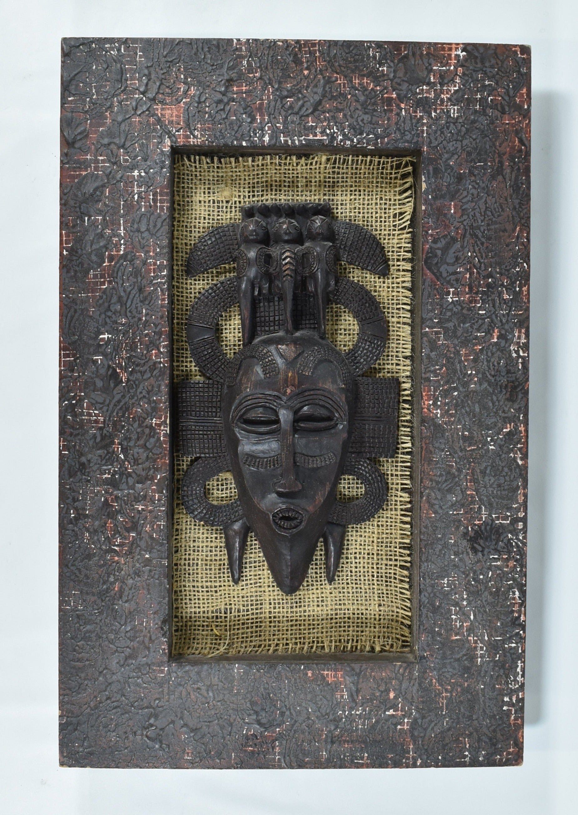 Tiki Mask South American Native Used Decor