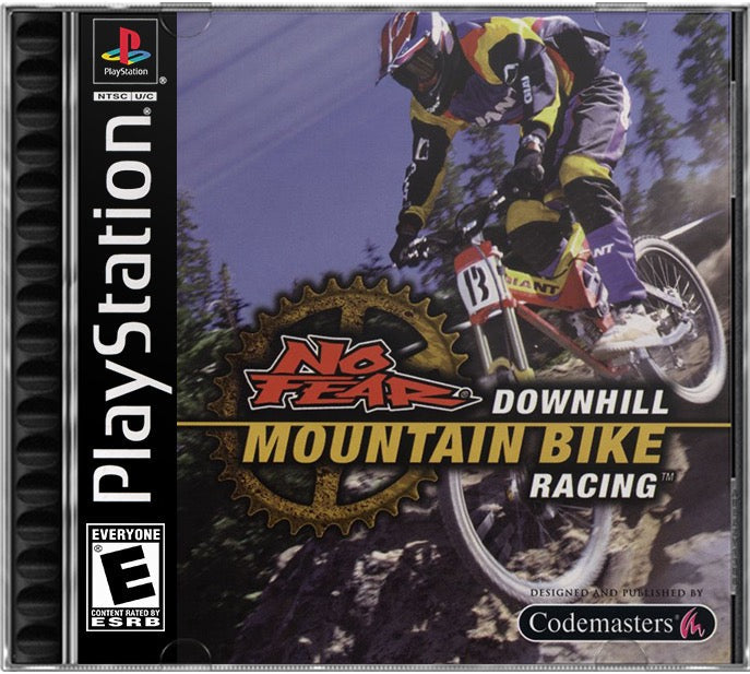 No Fear Downhill Mountain Bike Racing PS1 Sony Playstation 1 Used Video Game