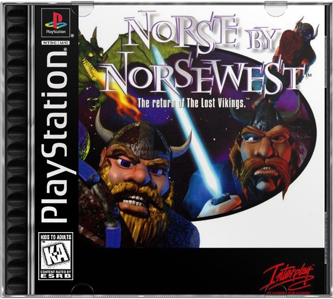 Norse by Norsewest - The Return of the Lost Vikings PS1 Sony Playstation 1 Used