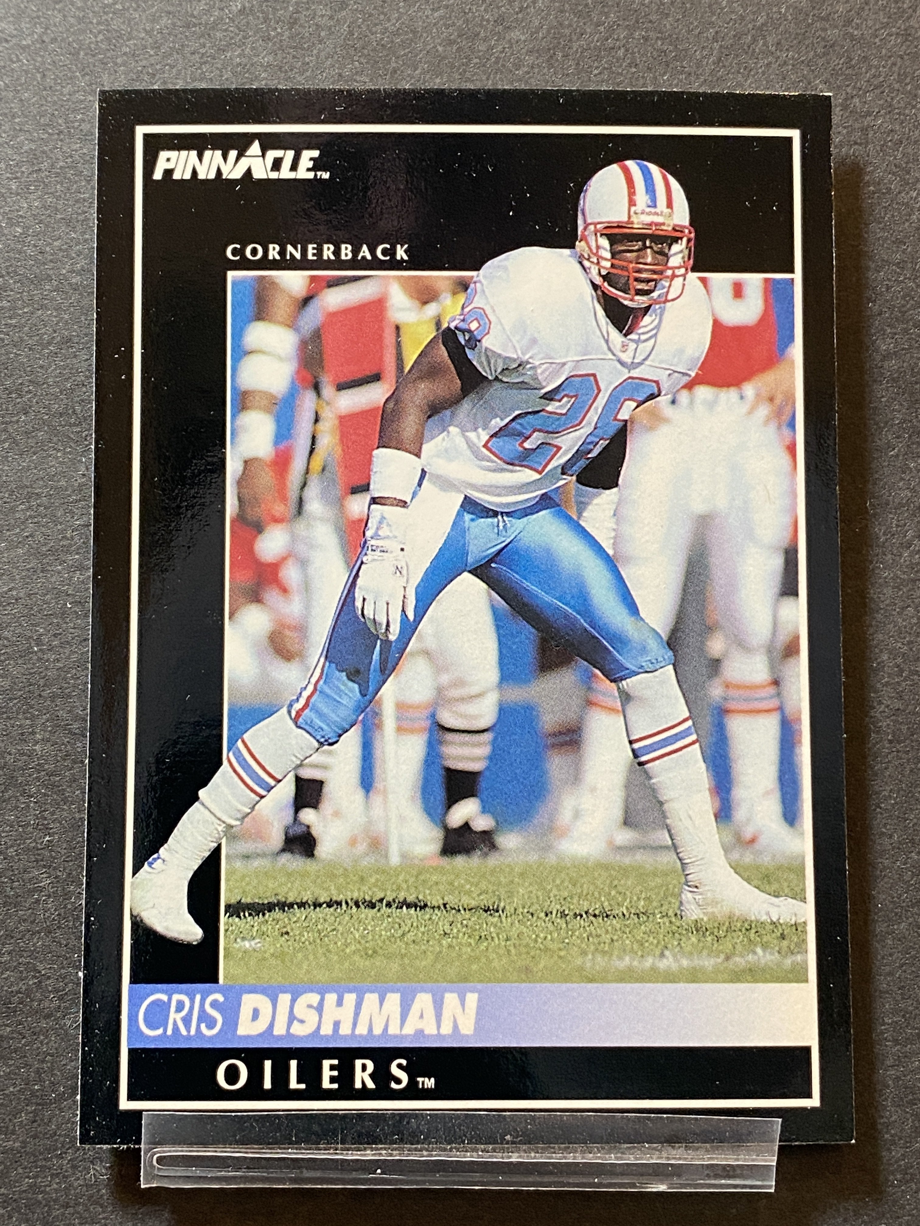 Cris Dishman Pinnacle Football Card Houston Oilers