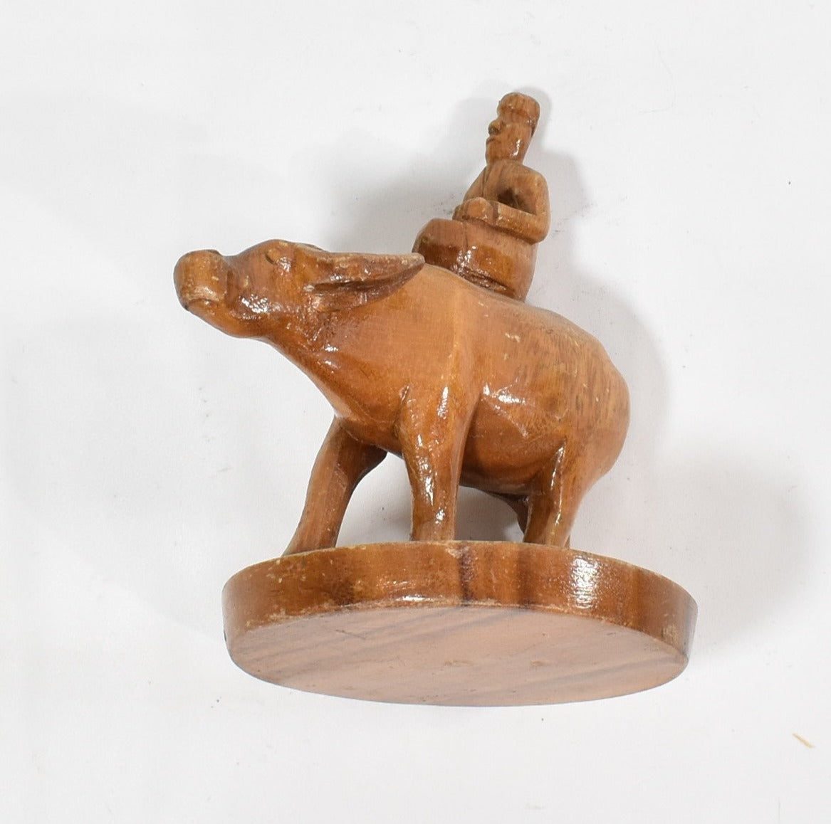 Riding Bull Man Used Statue