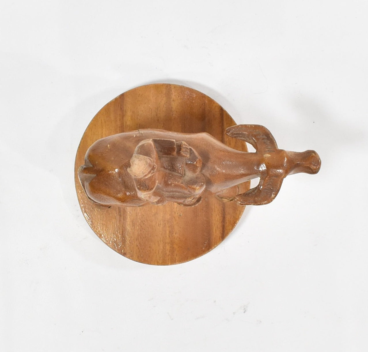 Riding Bull Man Used Statue