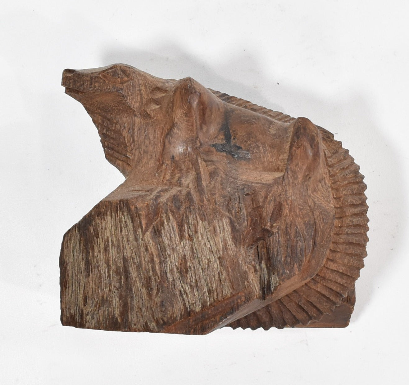 Hand Carved Lizard Wood Piece Used