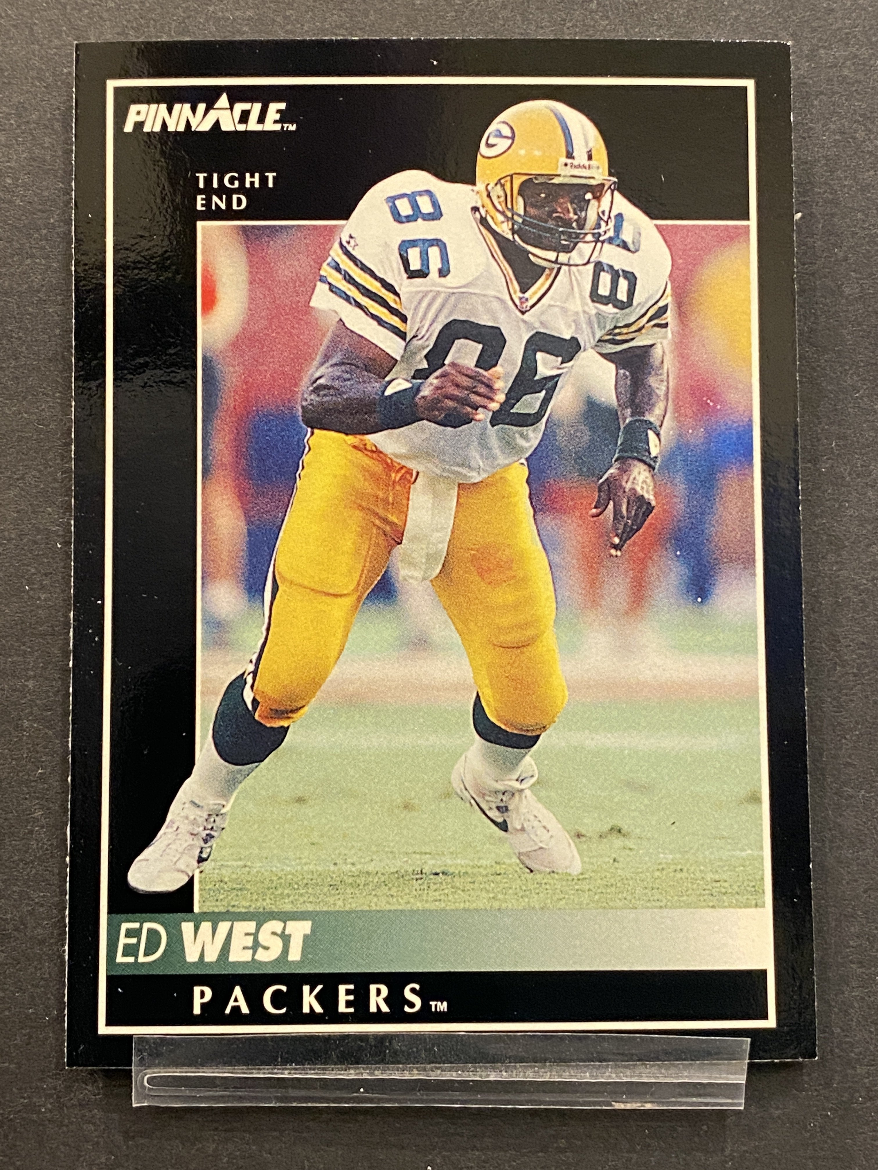 Ed West Pinnacle Football Card Green Bay Packers