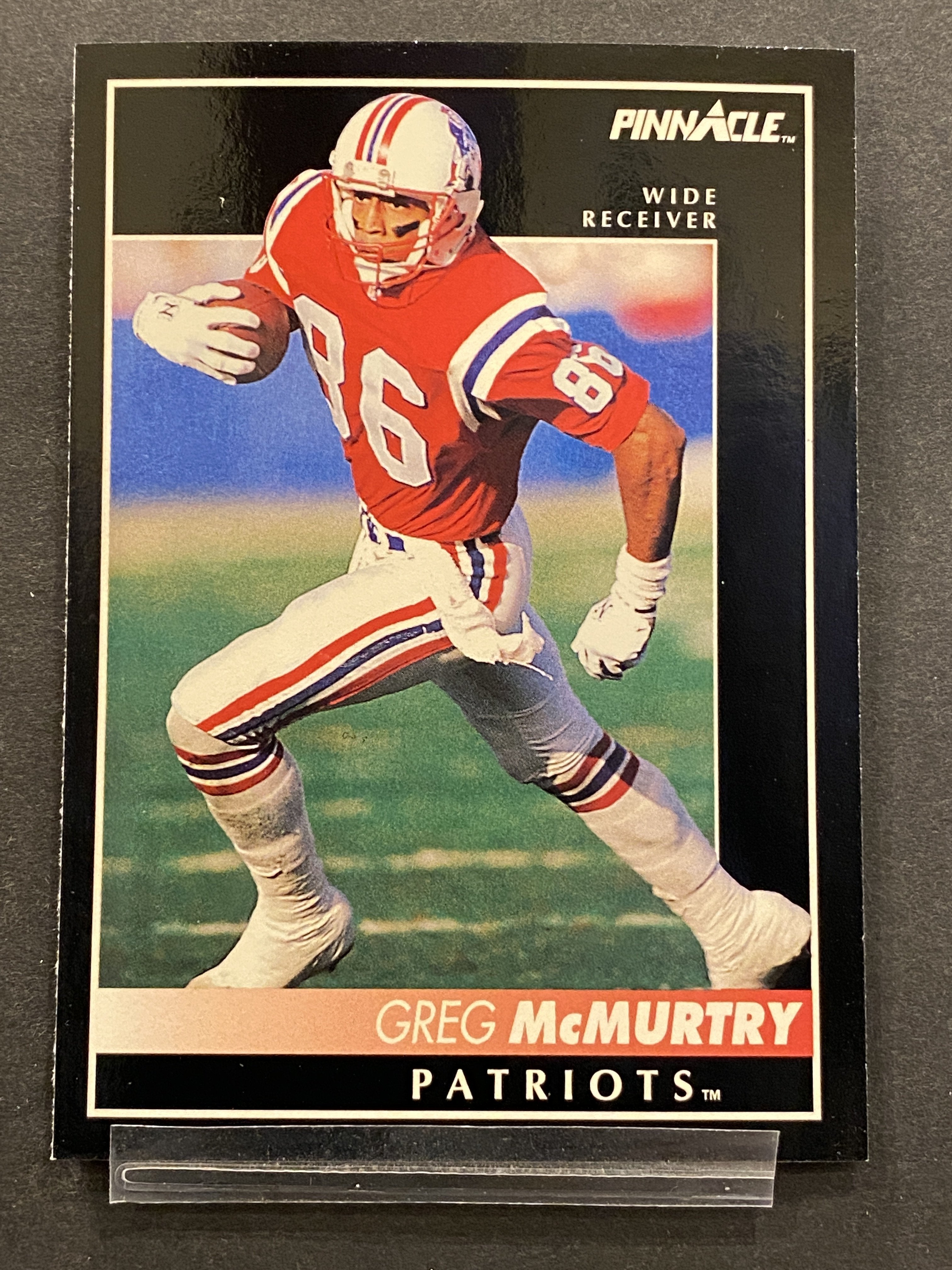 Greg McMurtry Pinnacle Football Card New England Patriots