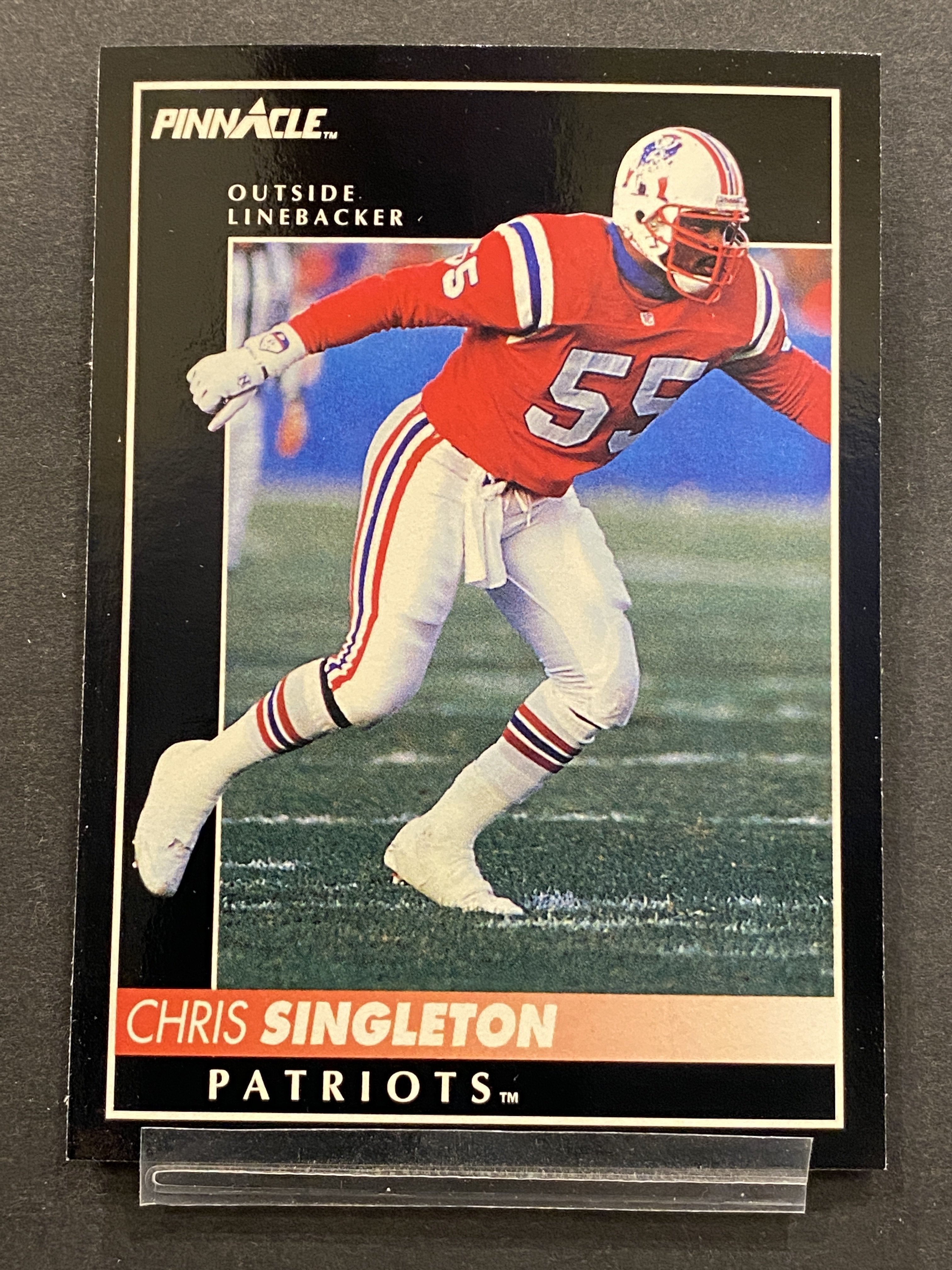 Chris Singleton Pinnacle Football Card New England Patriots