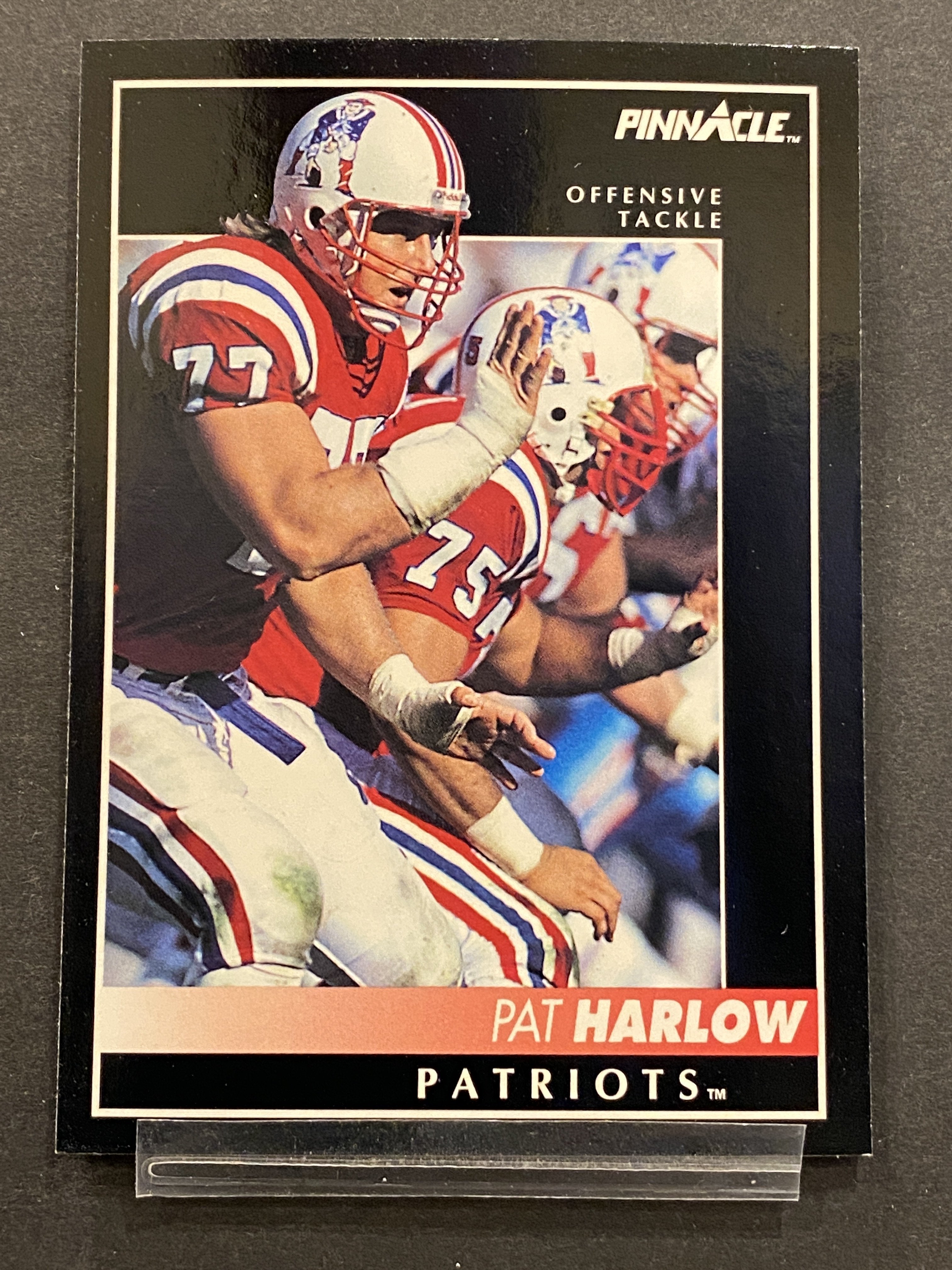 Pat Harlow Pinnacle Football Card New England Patriots