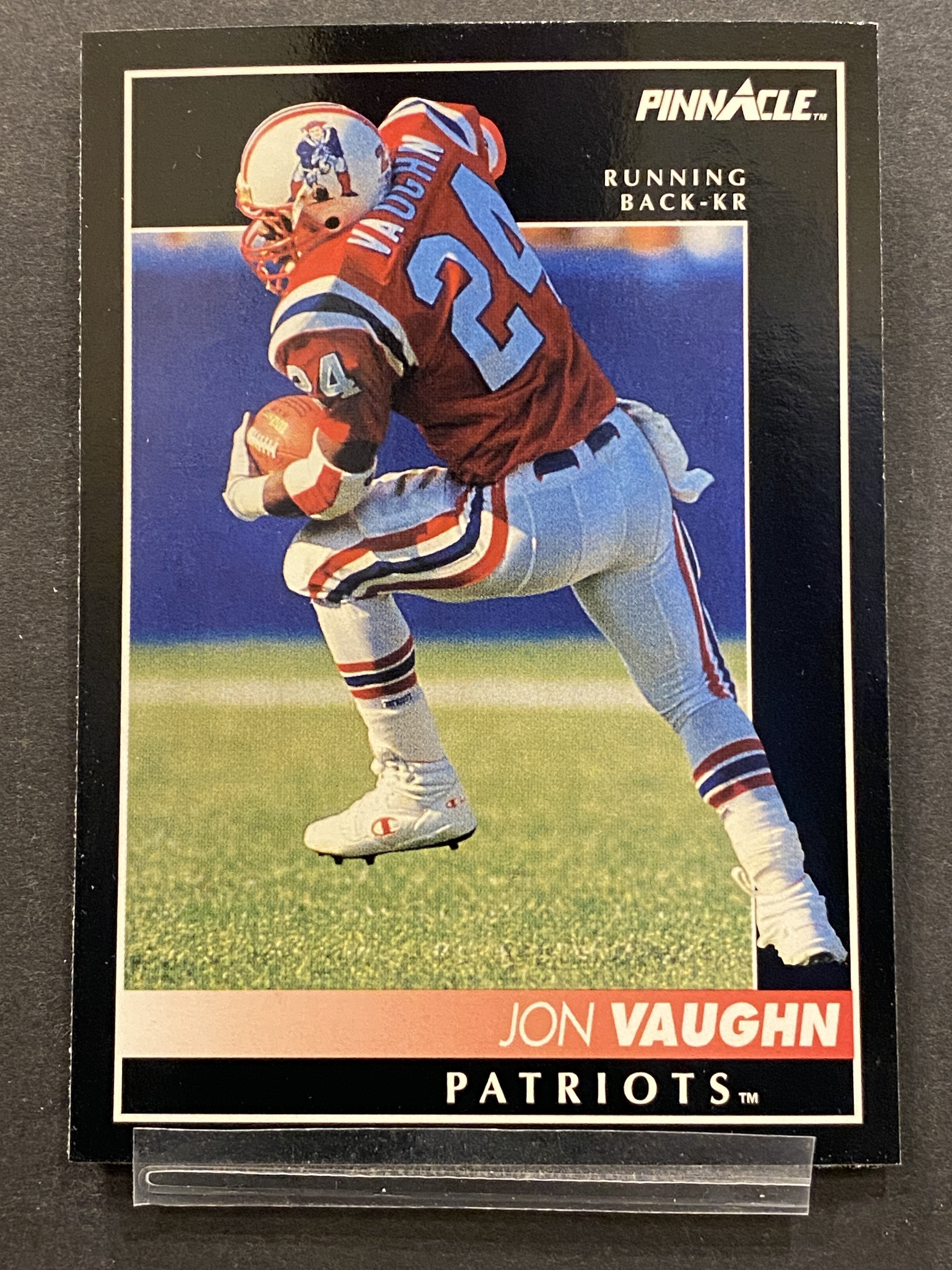 Jon Vaughn Pinnacle Football Card New England Patriots